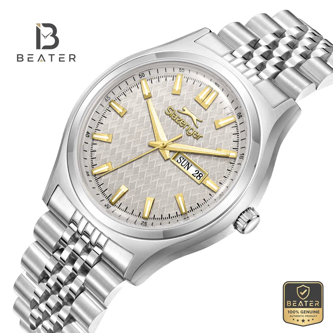 Slazenger SL.9.2573.1.360 Men's Beige Stainless Steel Bracelet Watch Secondary image