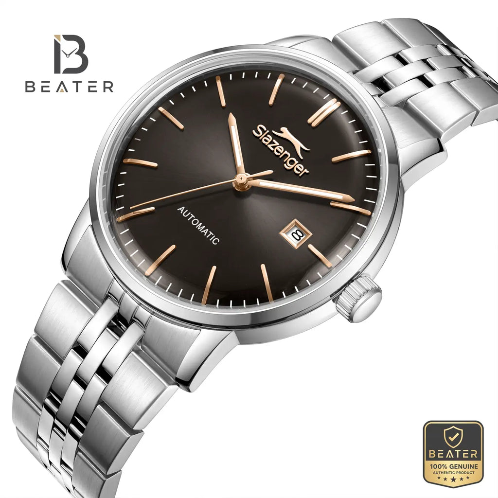 Slazenger SL.9.2576.1.340 Men's Brown Dial Metal Strap Watch - View 2 - Beater