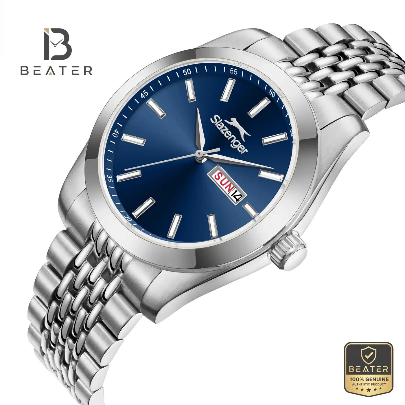 Slazenger SL.9.2579.1.390 Men's Dark Blue Metal Strap Watch Secondary image