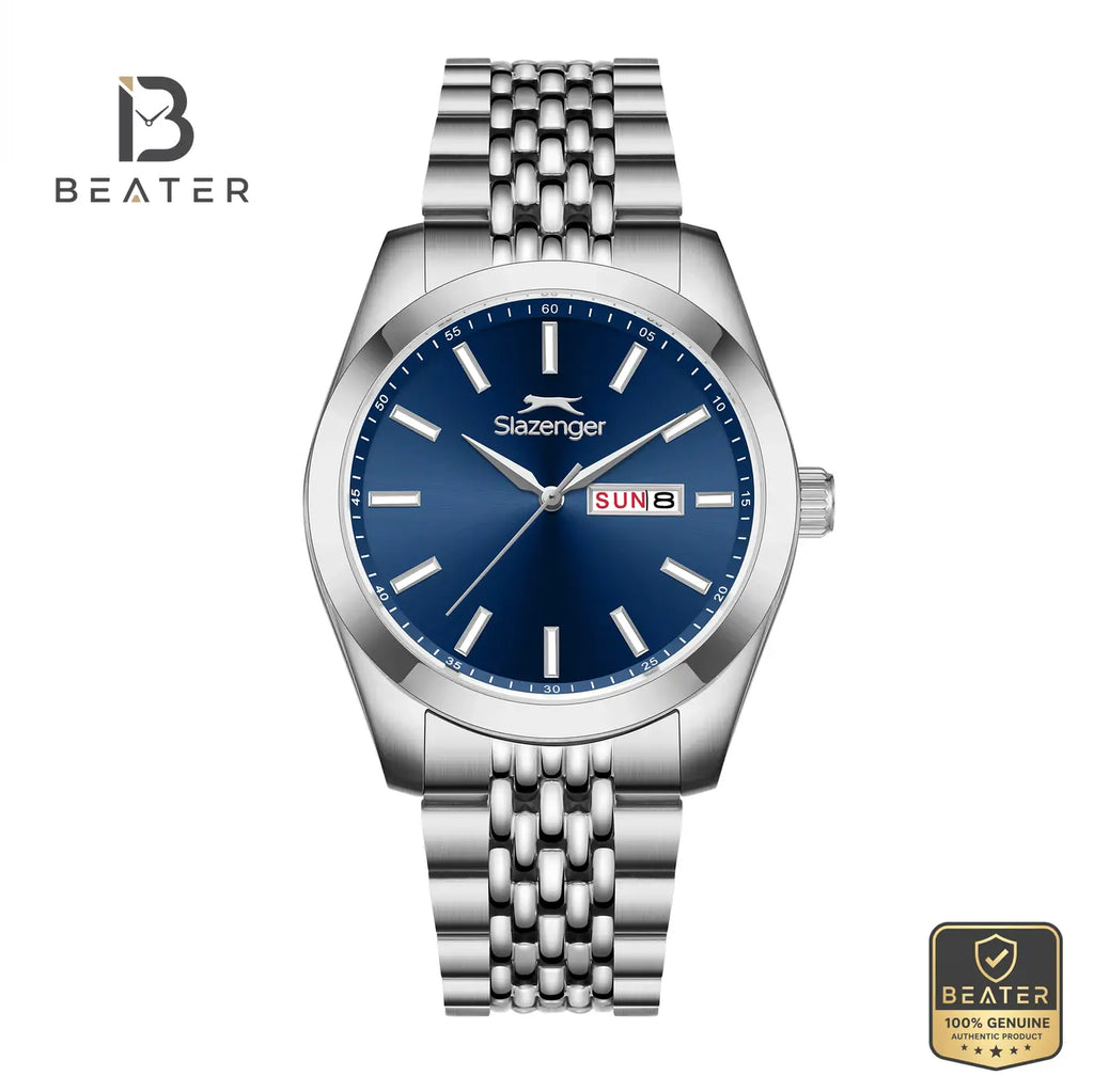 Slazenger SL.9.2579.1.390 Men's Dark Blue Metal Strap Watch - Beater