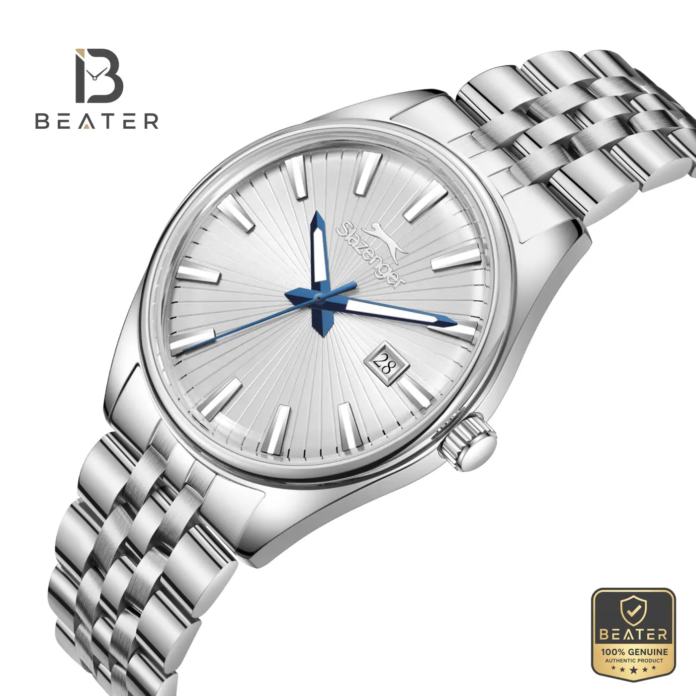 Slazenger SL.9.2580.1.330 Men's Silver Metal Strap Watch Secondary image