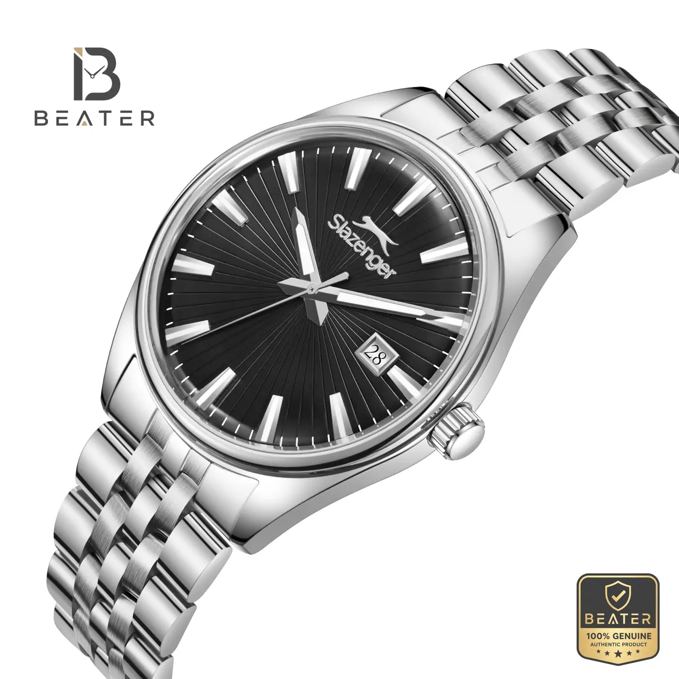 Slazenger SL.9.2580.1.350 Men's Black Dial Stainless Steel Bracelet Watch Secondary image
