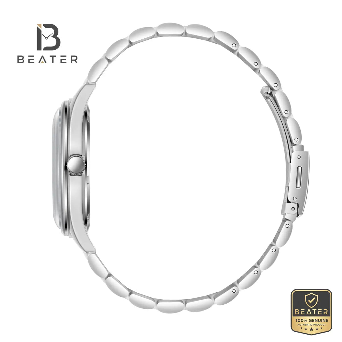 Slazenger SL.9.2580.1.360 Men's Grey Stainless Steel Bracelet Watch - View 3 - Beater