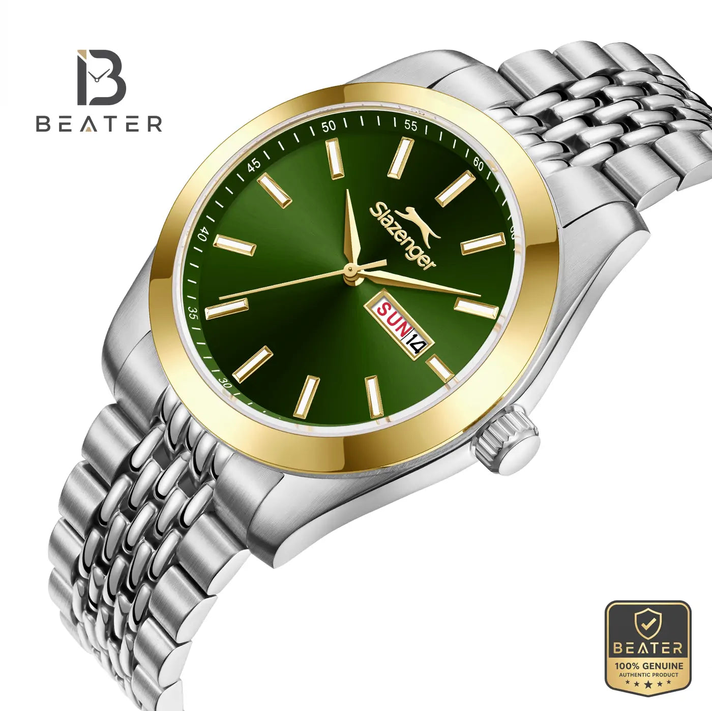 Slazenger SL.9.2580.1.370 Men's Dark Green Stainless Steel Bracelet Watch Secondary image