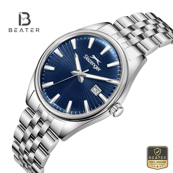 Slazenger SL.9.2580.1.390 Men's Dark Blue Metal Bracelet Watch - View 2 - Beater