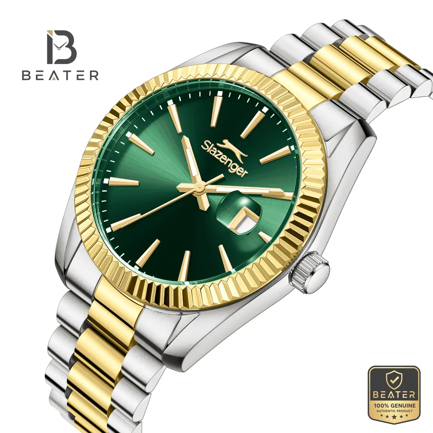 Slazenger SL.9.2583.1.270 Men's Dark Green Metal Watch Secondary image