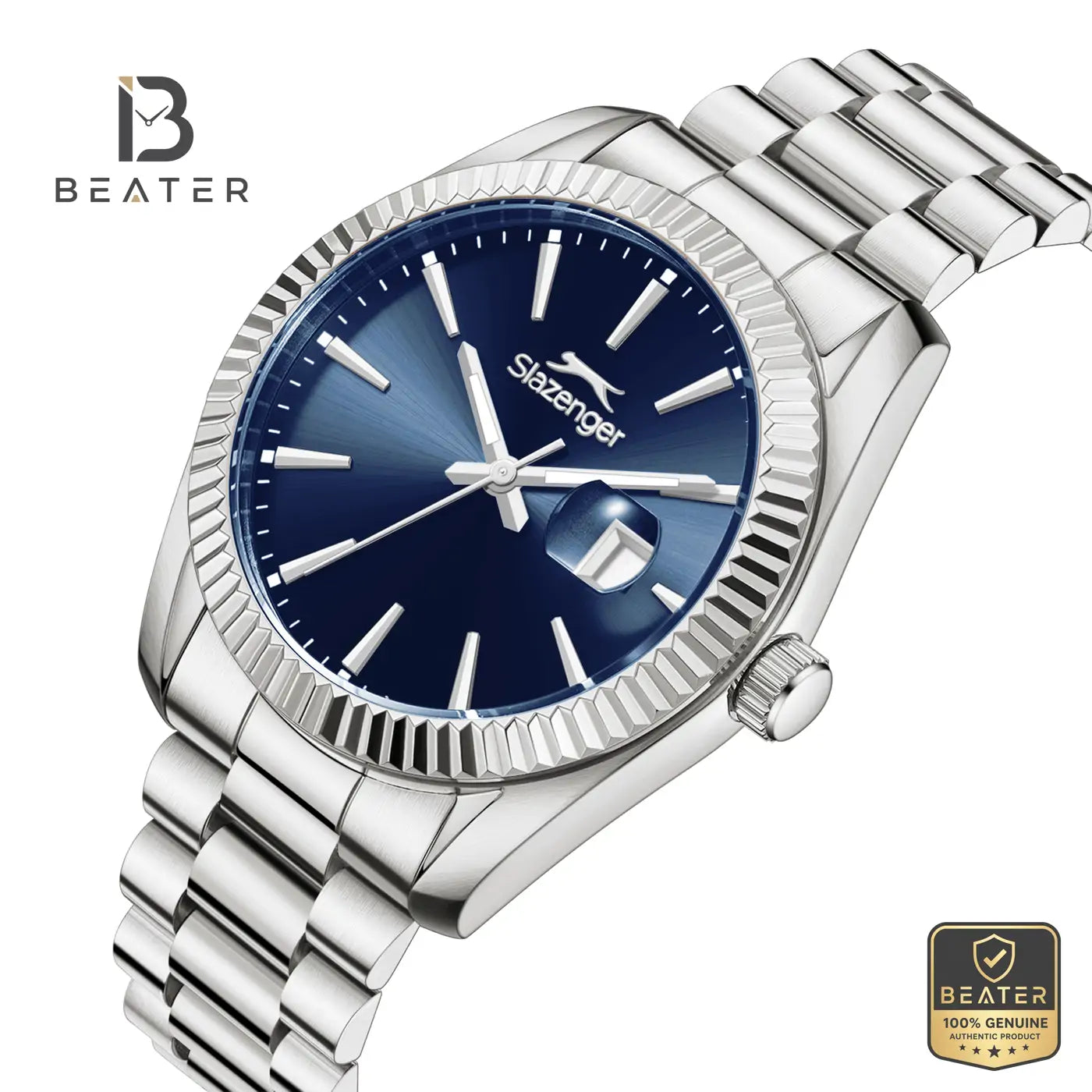 Slazenger SL.9.2583.1.390 Men's Dark Blue Metal Strap Watch Secondary image