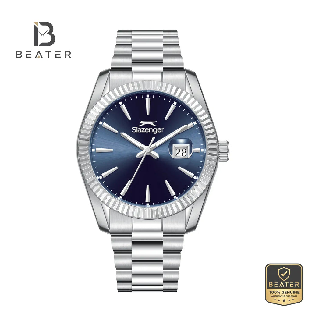 Slazenger SL.9.2583.1.390 Men's Dark Blue Metal Strap Watch - Beater