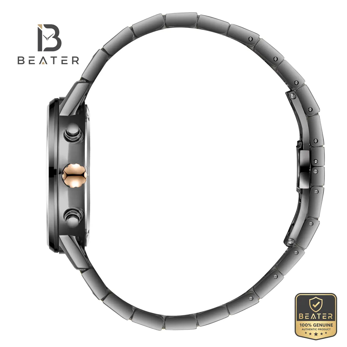 Slazenger SL.9.2585.2.090 Men's Dark Blue Metal Bracelet Watch - View 3 - Beater