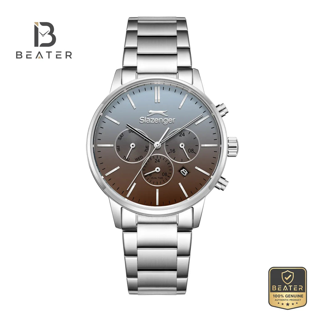 Slazenger SL.9.2585.2.300 Men's Blue Metal Bracelet Watch - Beater