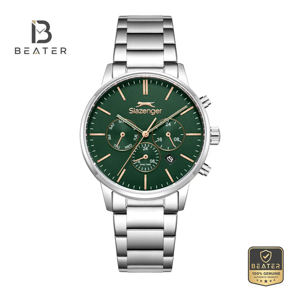 Slazenger SL.9.2585.2.370 Men's Dark Green Metal Strap Watch - Beater
