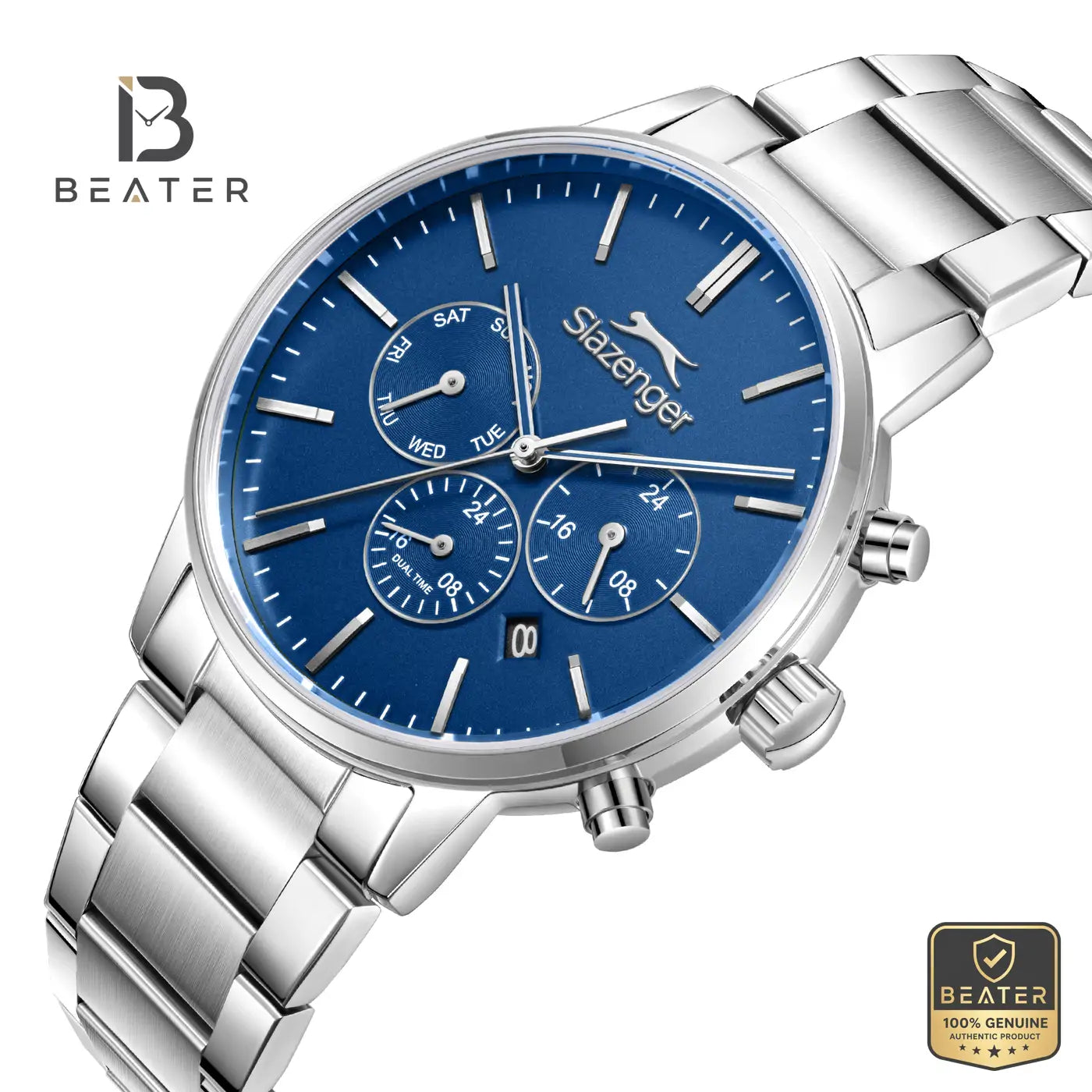 Slazenger SL.9.2585.2.390 Men's Dark Blue Metal Strap Watch Secondary image