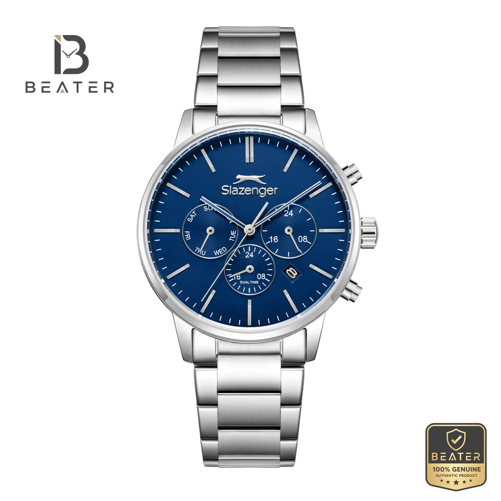 Slazenger SL.9.2585.2.390 Men's Dark Blue Metal Strap Watch - Beater