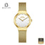 Slazenger SL.9.2587.3.120 Women's White Dial Gold Mesh Strap Watch - Beater