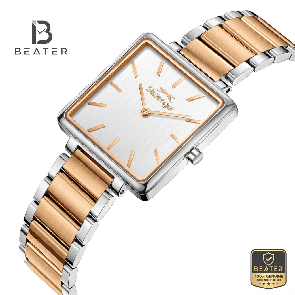 Slazenger SL.9.2588.3.520 Women's White Metal Strap Watch - View 2 - Beater