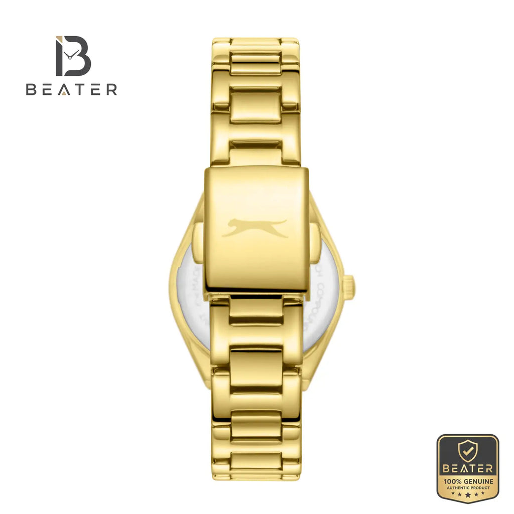 Slazenger SL.9.2590.3.140 Women's Brown Gold Metal Strap Watch - View 4 - Beater
