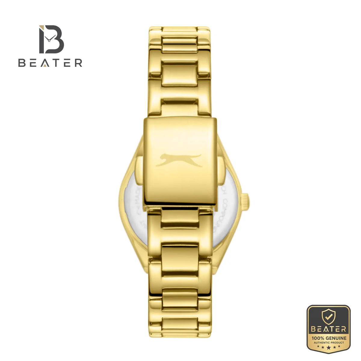 Slazenger SL.9.2590.3.140 Women's Brown Gold Metal Strap Watch - View 4 - Beater