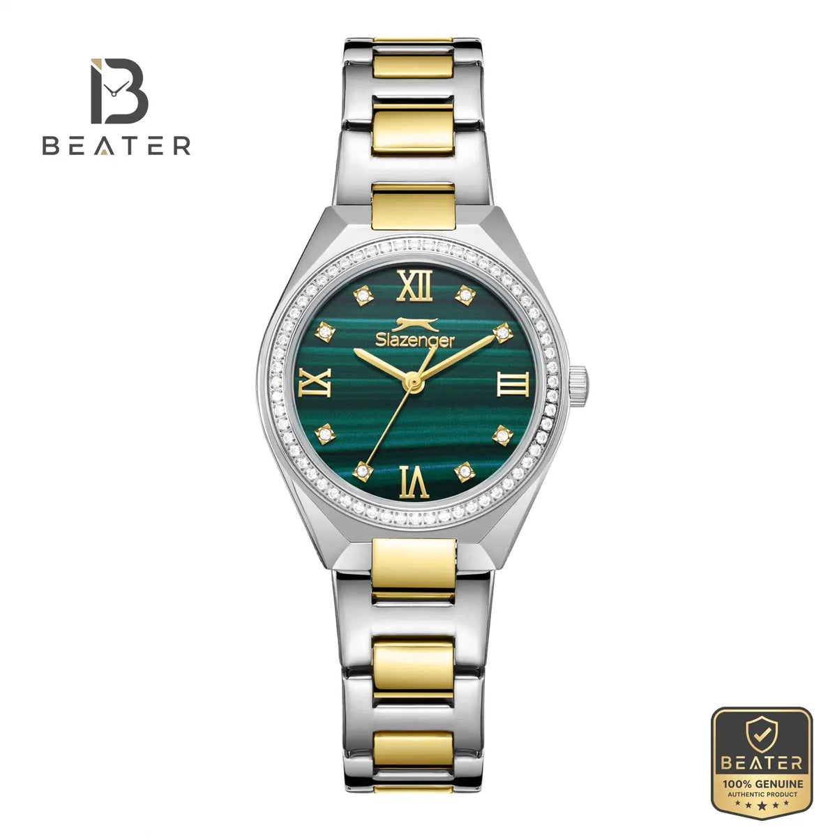 Slazenger SL.9.2590.3.370 Women's Dark Green Metal Strap Watch - Beater Main image