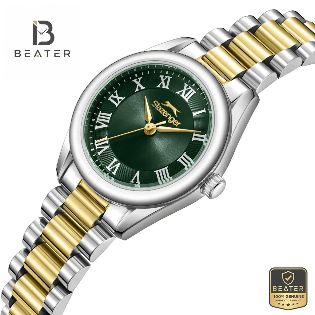 Slazenger SL.9.2591.3.270 Women's Silver Gold Case Profile - Beater