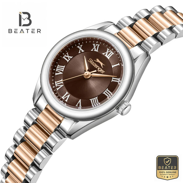 Slazenger SL.9.2591.3.540 Silver Case and Brown Dial Profile - Beater