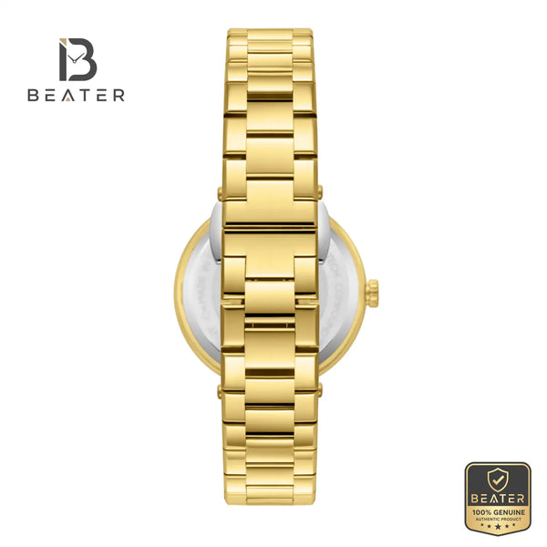 Slazenger SL.9.2593.3.170 Women's Dark Blue Gold Metal Bracelet Watch - View 4 - Beater