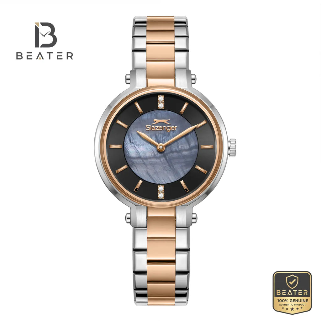 Slazenger SL.9.2593.3.550 Women's Black Metal Bracelet Watch - Beater