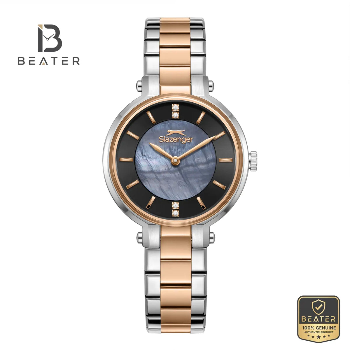 Slazenger SL.9.2593.3.550 Women's Black Metal Bracelet Watch - Beater Main image