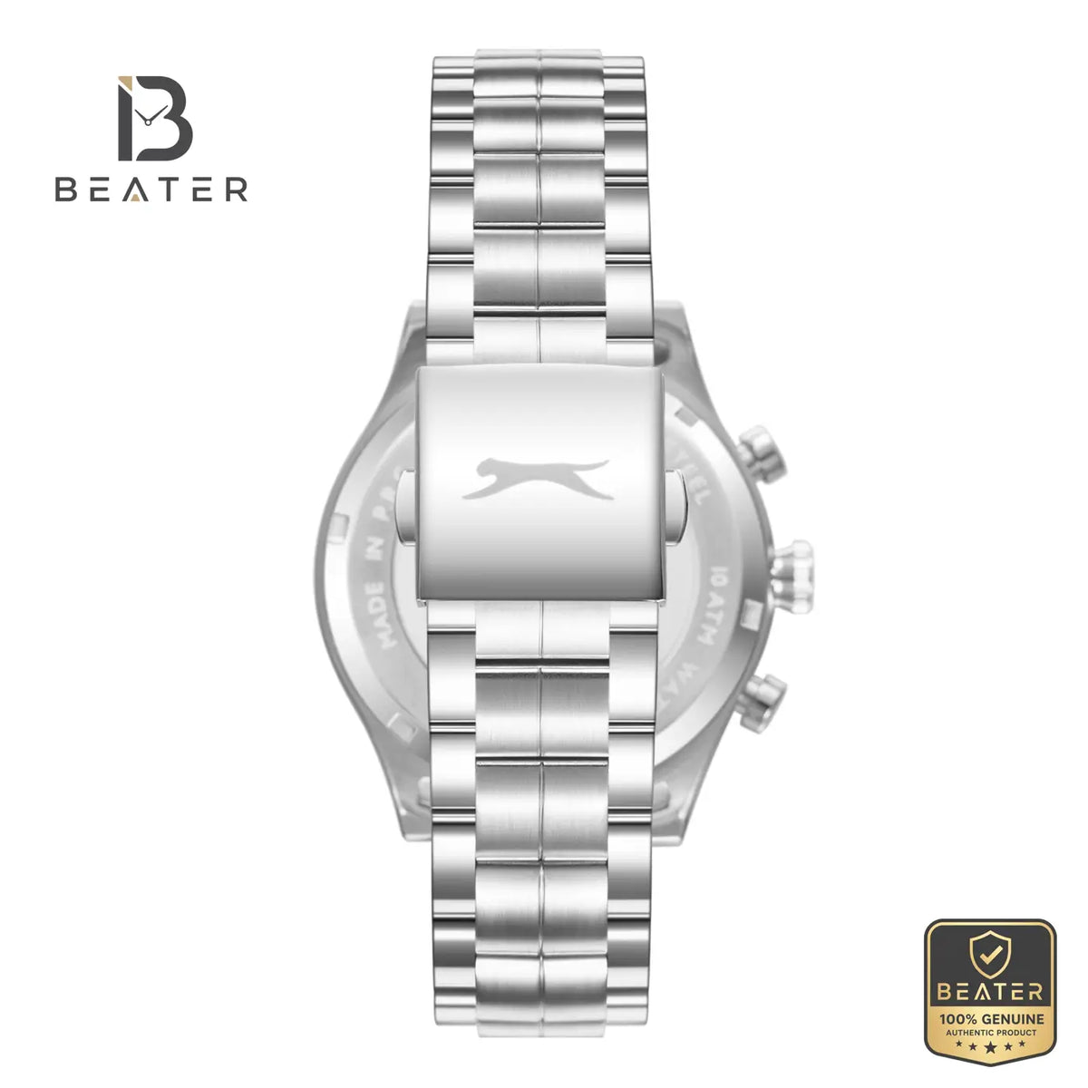 Slazenger SL.9.2598.2.360 Men's Gray Metal Bracelet Watch - View 4 - Beater
