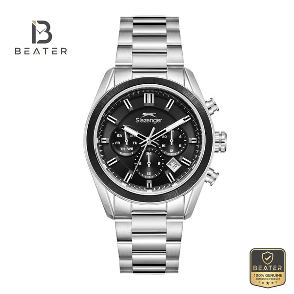 Slazenger SL.9.2600.2.350 Men's Black Metal Strap Watch - Beater