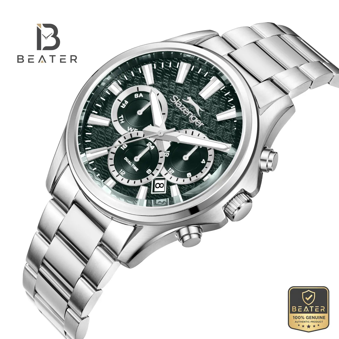 Slazenger SL.9.2601.2.370 Men's Dark Green Metal Strap Watch Secondary image