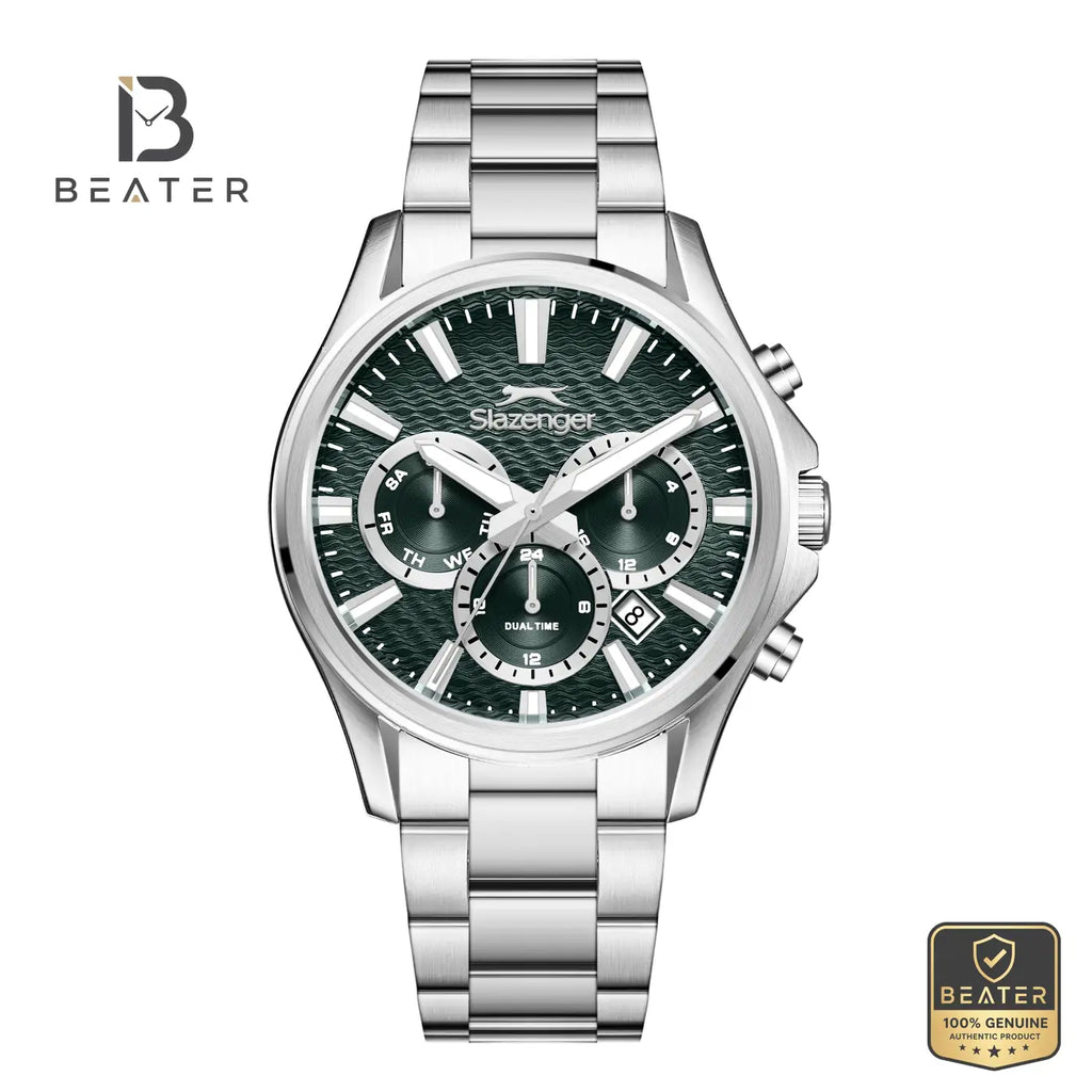 Slazenger SL.9.2601.2.370 Men's Dark Green Metal Strap Watch - Beater