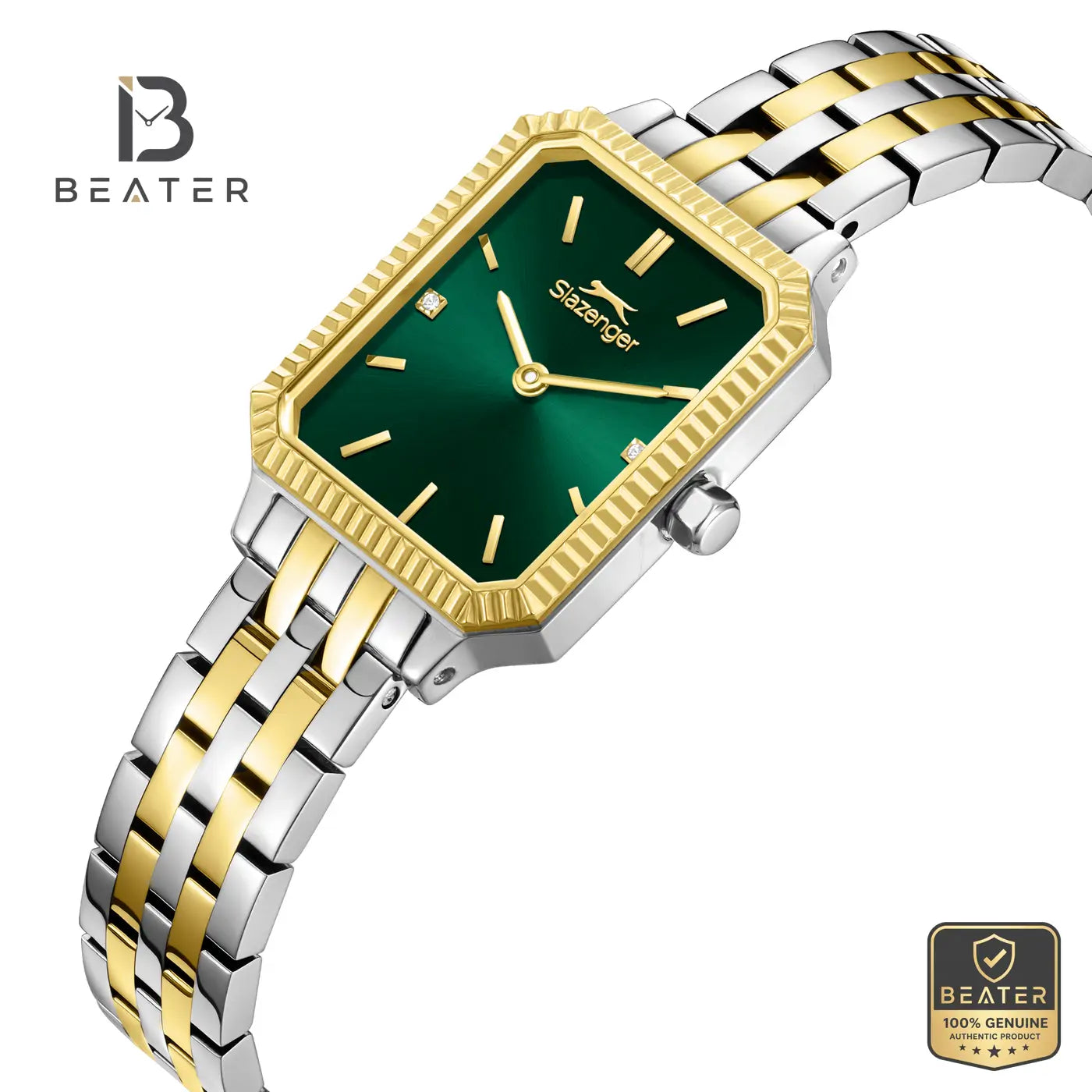 Slazenger SL.9.2620.3.270 Women's Dark Green Metal Strap Watch Secondary image