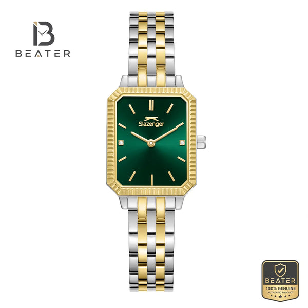 Slazenger SL.9.2620.3.270 Women's Dark Green Metal Strap Watch - Beater
