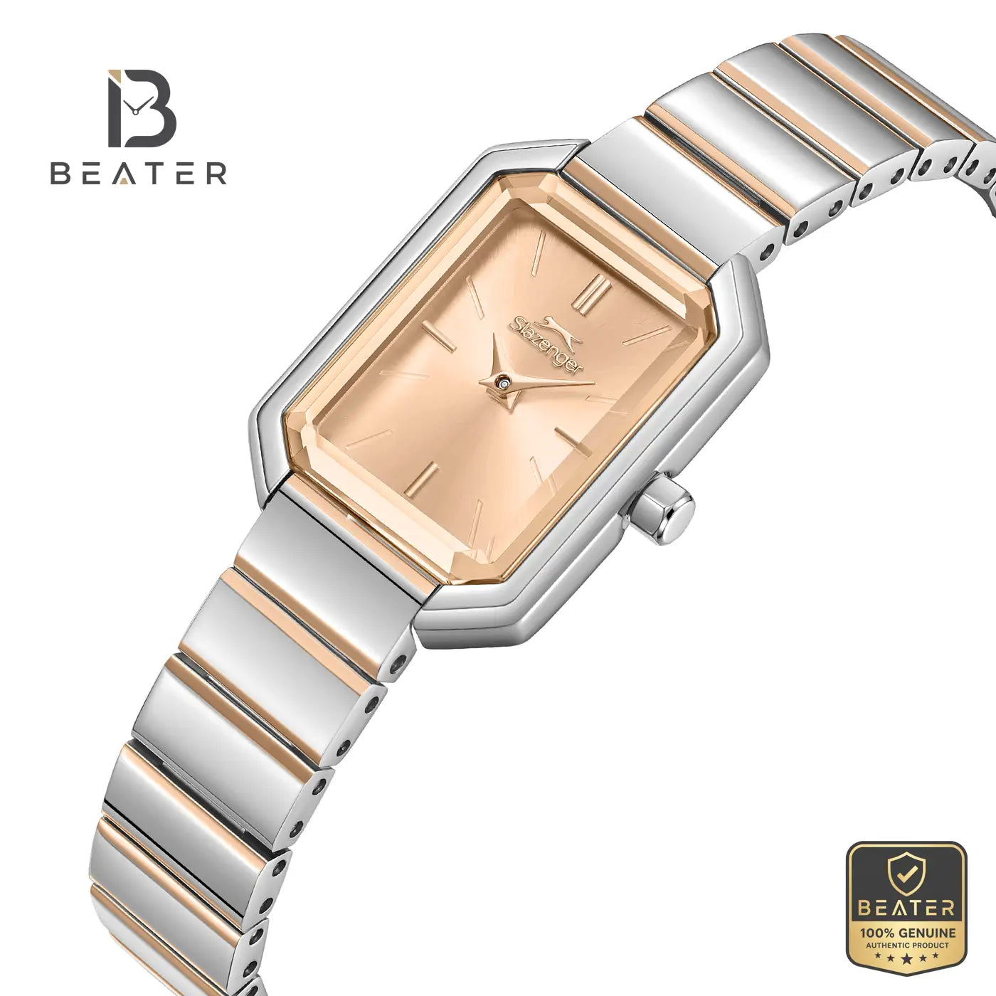 Slazenger SL.9.2621.3.510 Women's Beige Metal Strap Watch Secondary image