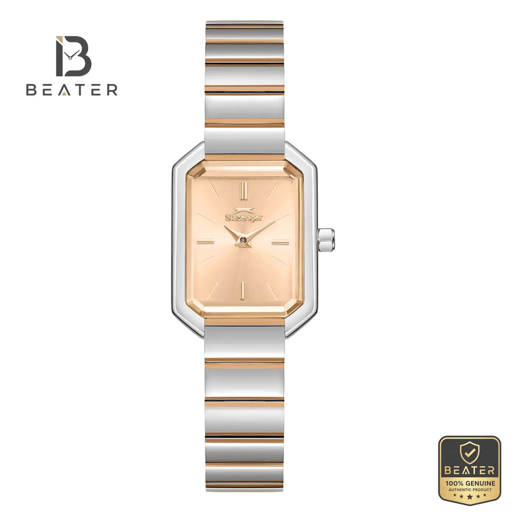 Slazenger SL.9.2621.3.510 Women's Beige Metal Strap Watch - Beater