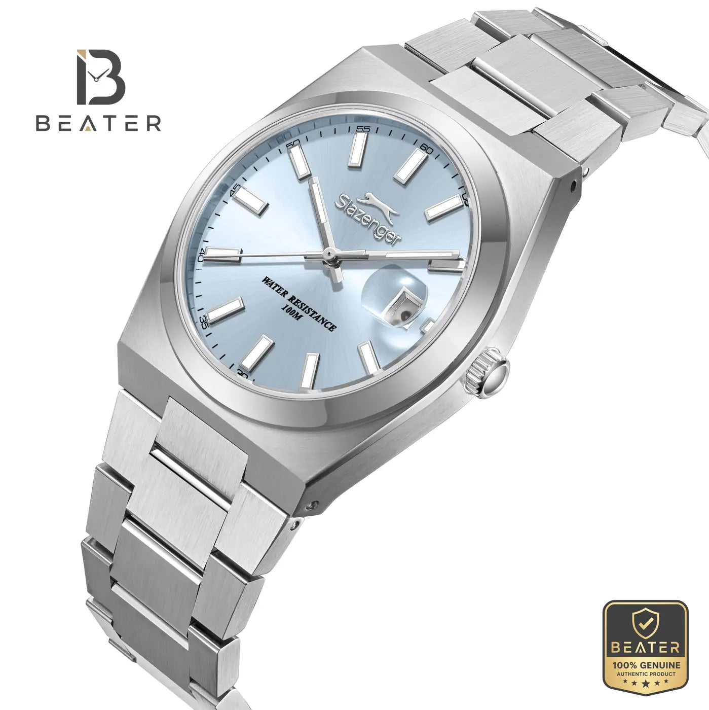 Slazenger SL.9.2623.1.300 Men's Blue Metal Strap Watch Secondary image