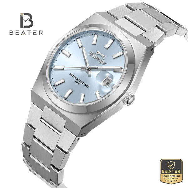 Slazenger SL.9.2623.1.300 Men's Blue Metal Strap Watch - View 2 - Beater