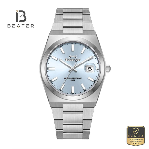 Slazenger SL.9.2623.1.300 Men's Blue Metal Strap Watch - Beater