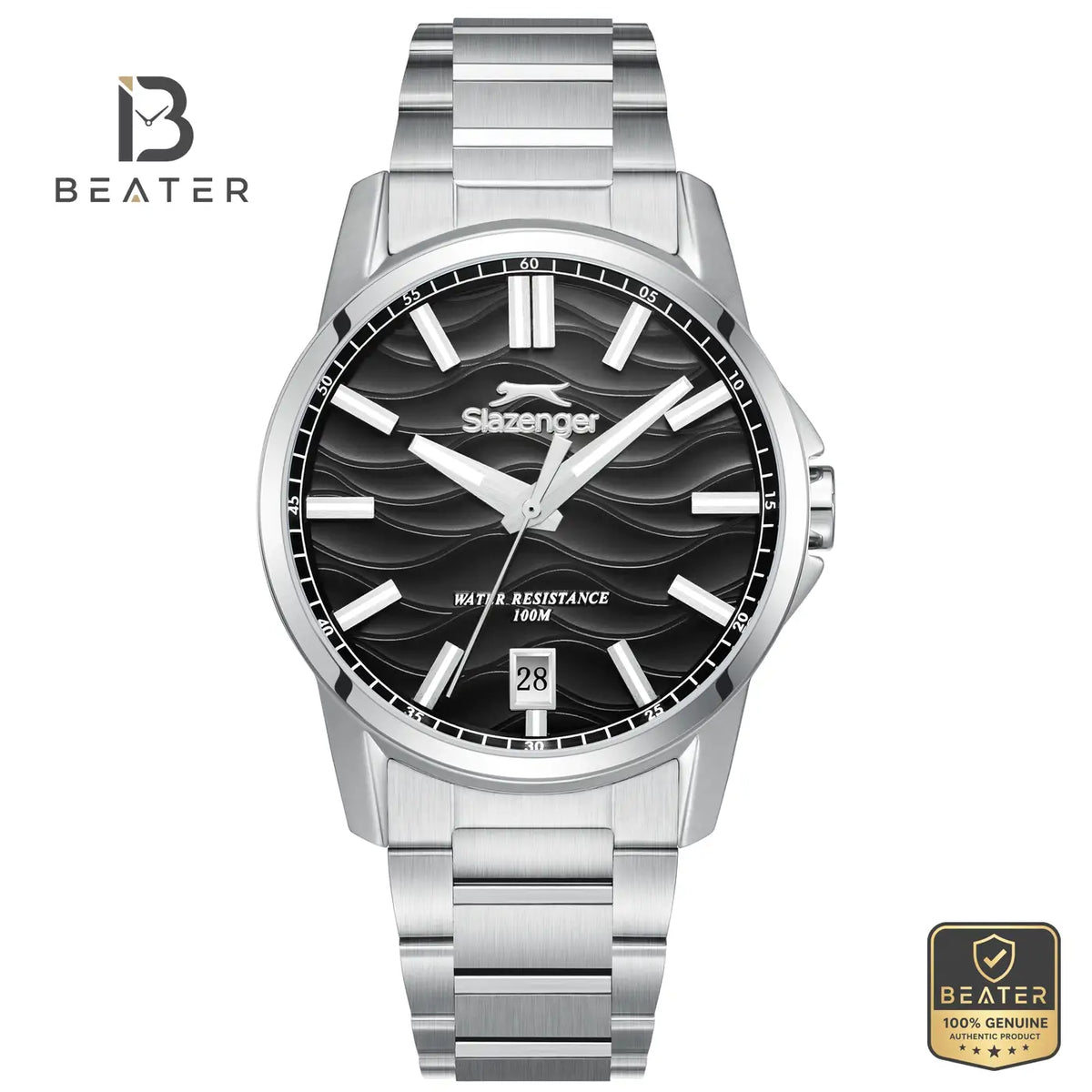 Slazenger SL.9.2623.1.350 Men's Black Stainless Steel Bracelet Watch - Beater Main image
