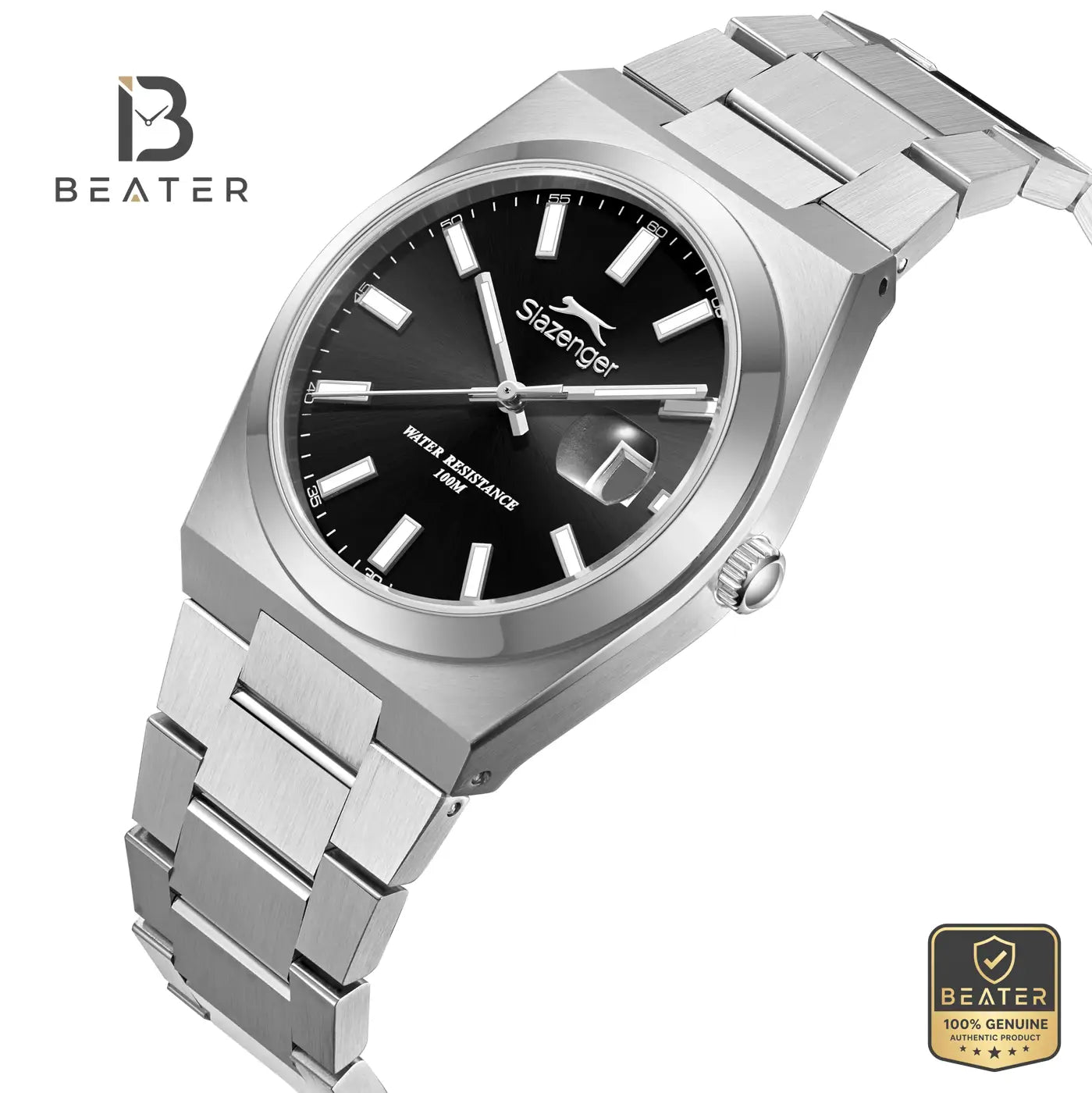 Slazenger SL.9.2636.1.350 Men's Black Metal Strap Watch Secondary image