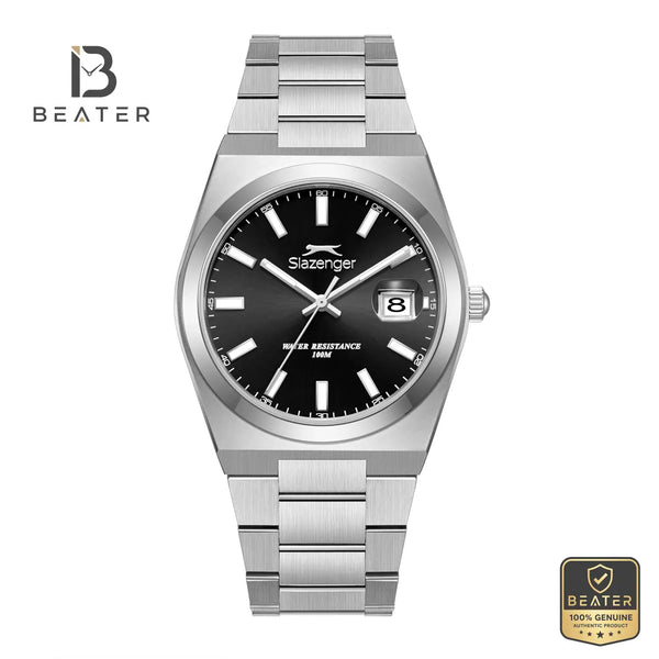 Slazenger SL.9.2636.1.350 Men's Black Metal Strap Watch - Beater