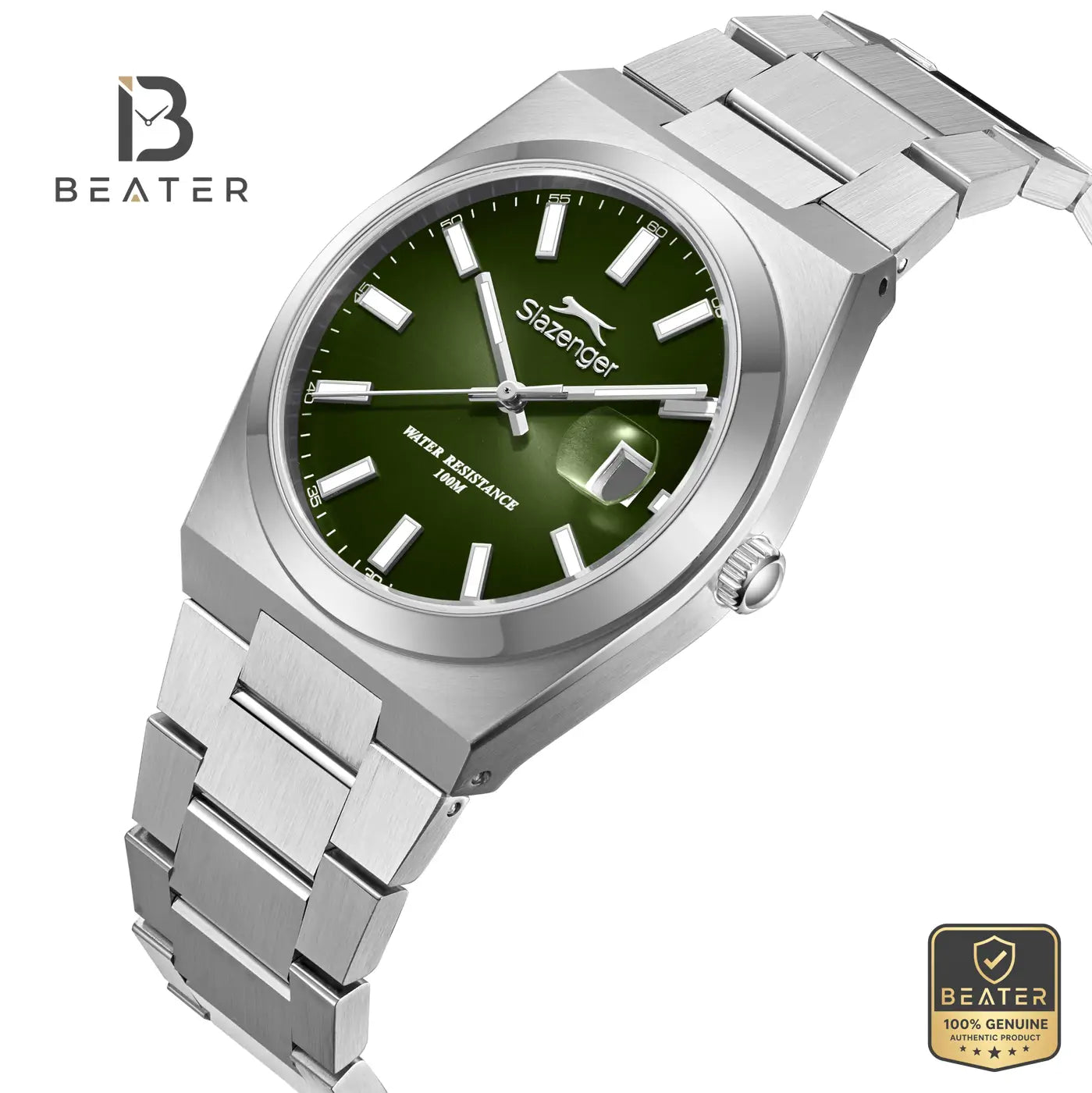 Slazenger SL.9.2636.1.371 Men's Dark Green Metal Strap Watch Secondary image
