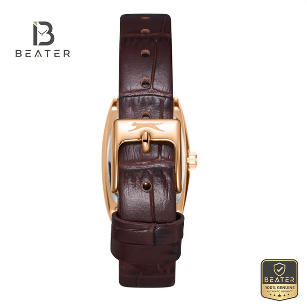 Slazenger SL.9.2641.3.432 Women's Silver Leather Strap Watch - View 4 - Beater