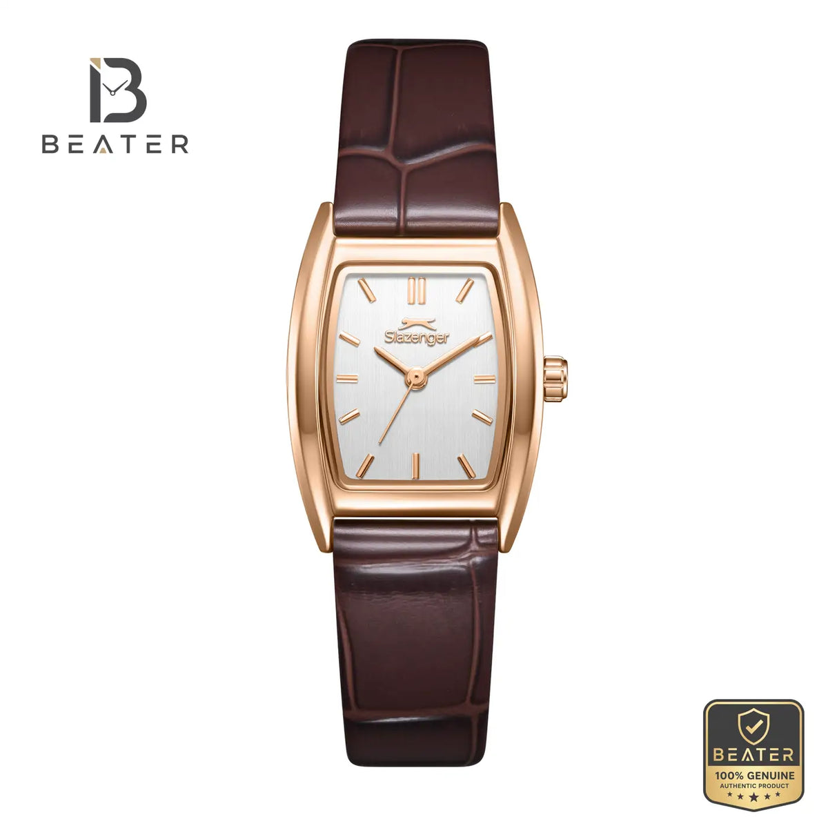 Slazenger SL.9.2641.3.432 Women's Silver Leather Strap Watch - Beater