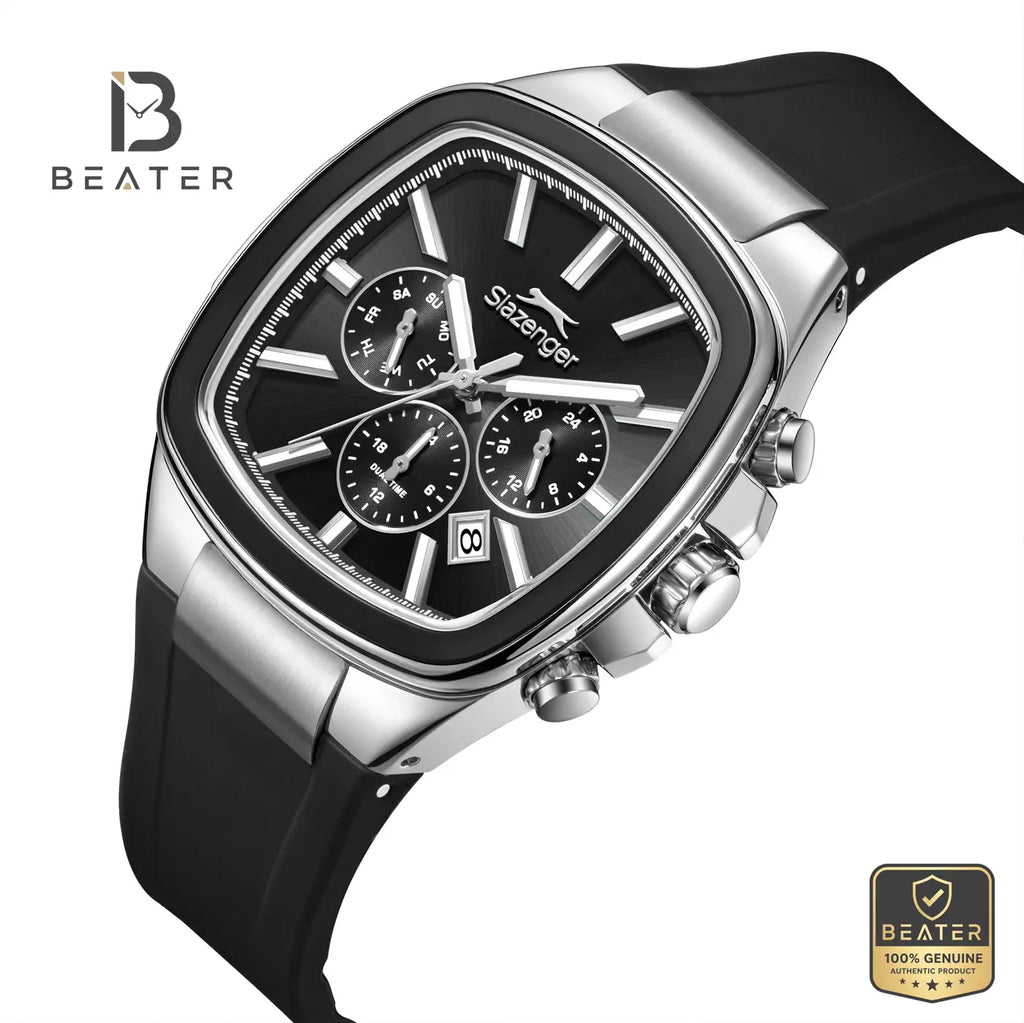 Slazenger SL.9.2643.2.361 Men's Grey Silicone Strap Watch - View 2 - Beater