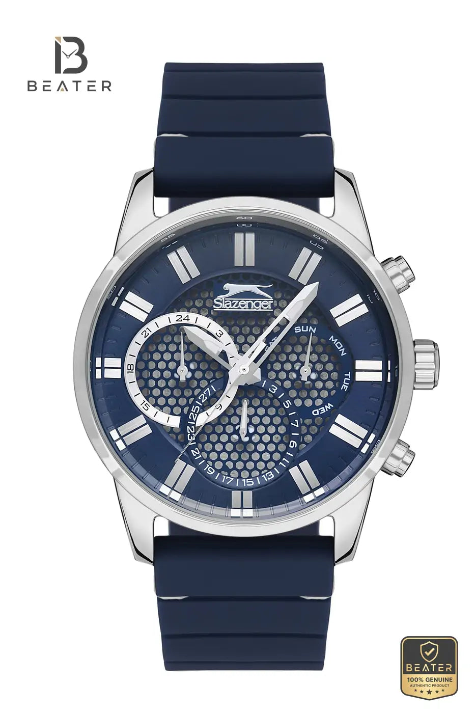 Slazenger SL.9.6514.2.02 Men's Blue Rubber Strap Watch - Beater Main image
