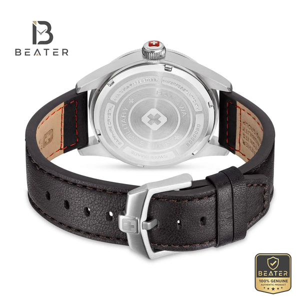 Swiss Military Hanowa SMWGB0000804 Men's Black Dial Leather Strap Watch - View 3 - Beater