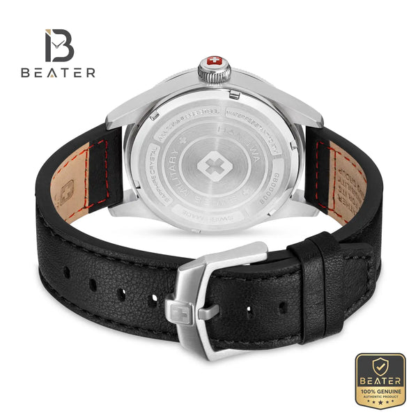 Swiss Military Hanowa SMWGB0000805 Men's Blue Leather Strap Watch - View 3 - Beater