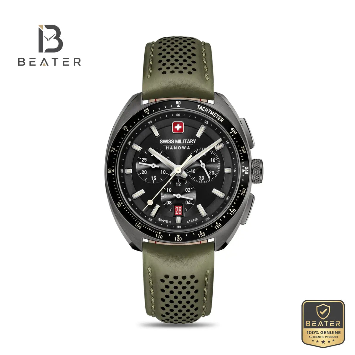 Swiss Military Hanowa SMWGC0003340 Men's Black Watch - Beater