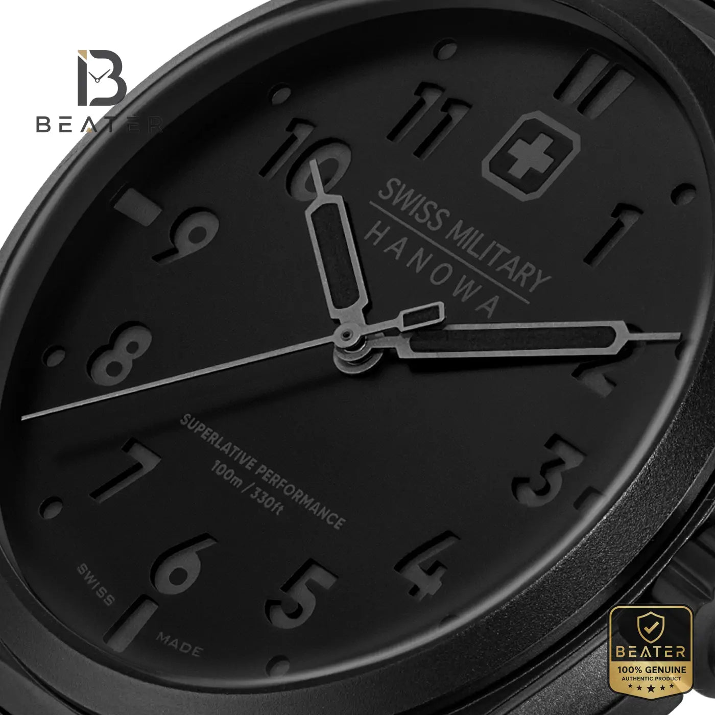 Swiss Military Hanowa SMWGG0003932 Men's Black Dial Stainless Steel Bracelet Watch Secondary image